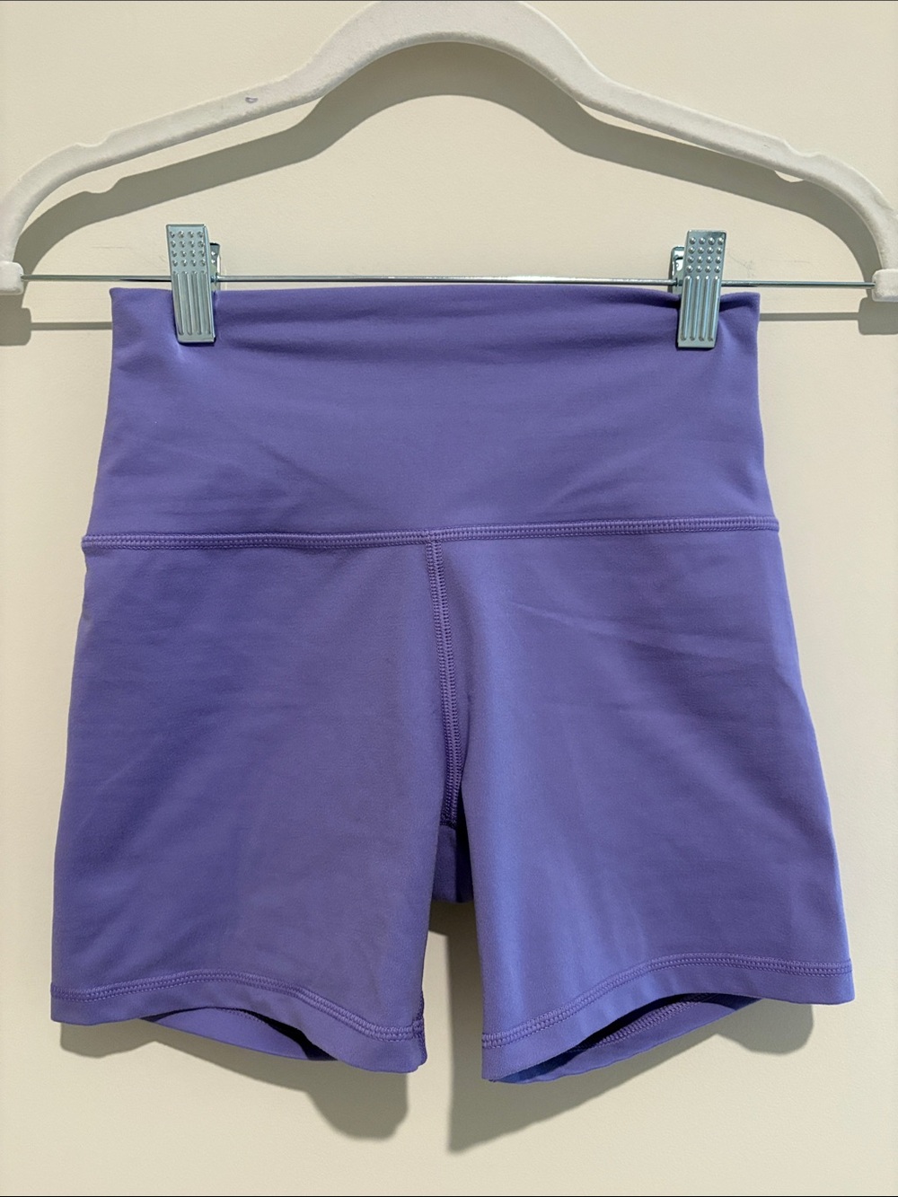 aerie High-Waist Purple Bike Shorts